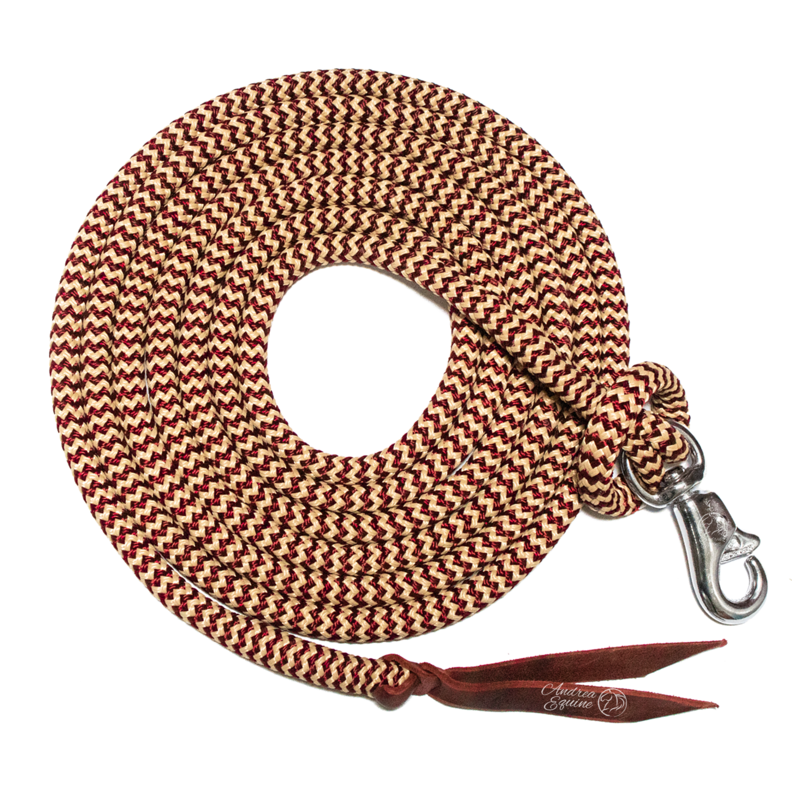 14 Ft Clinician Weighted Lead Rope w/ Snap - Andrea Equine