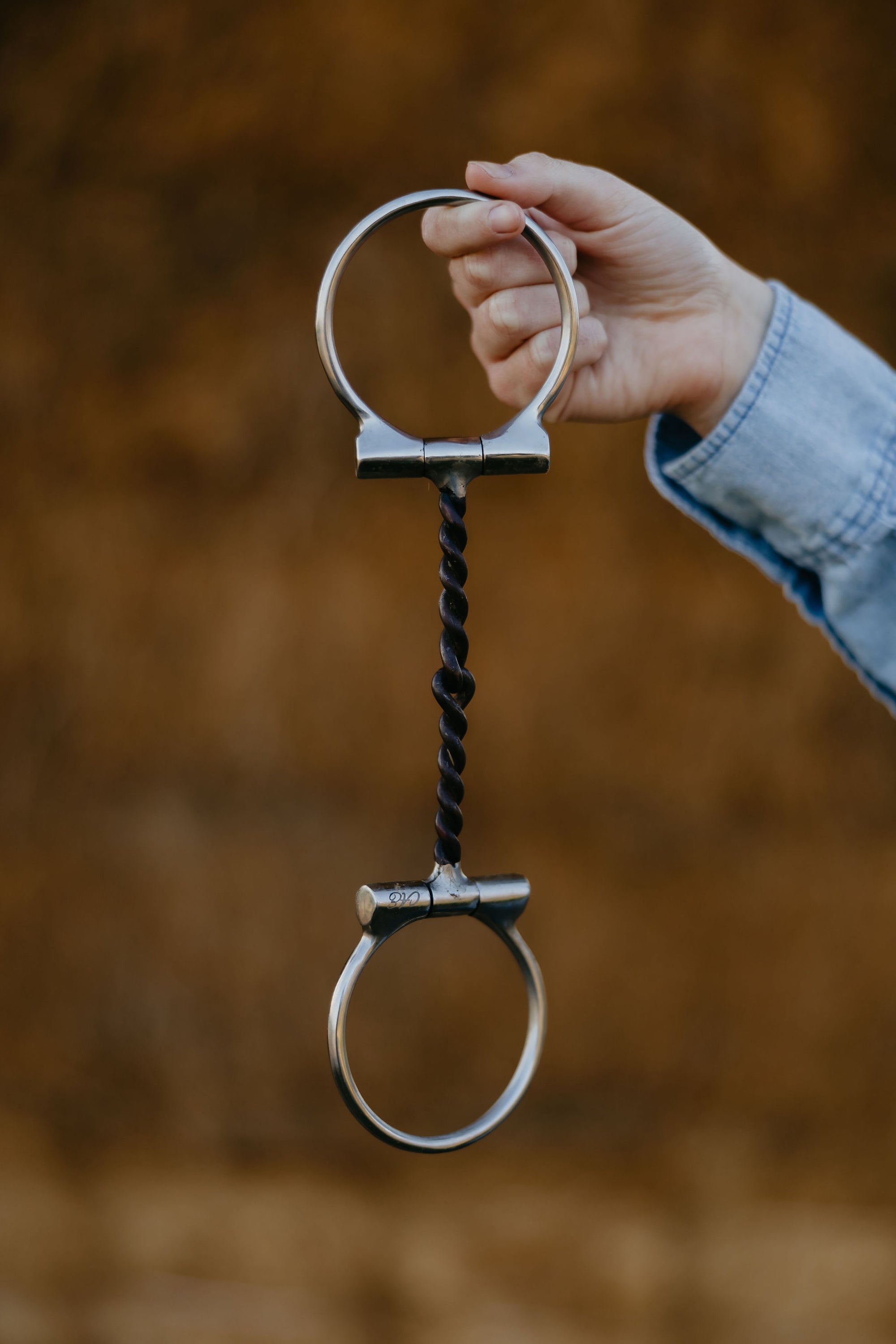 "Signature" Twisted Sweet Iron Dee Snaffle Bit w/Copper Inlay