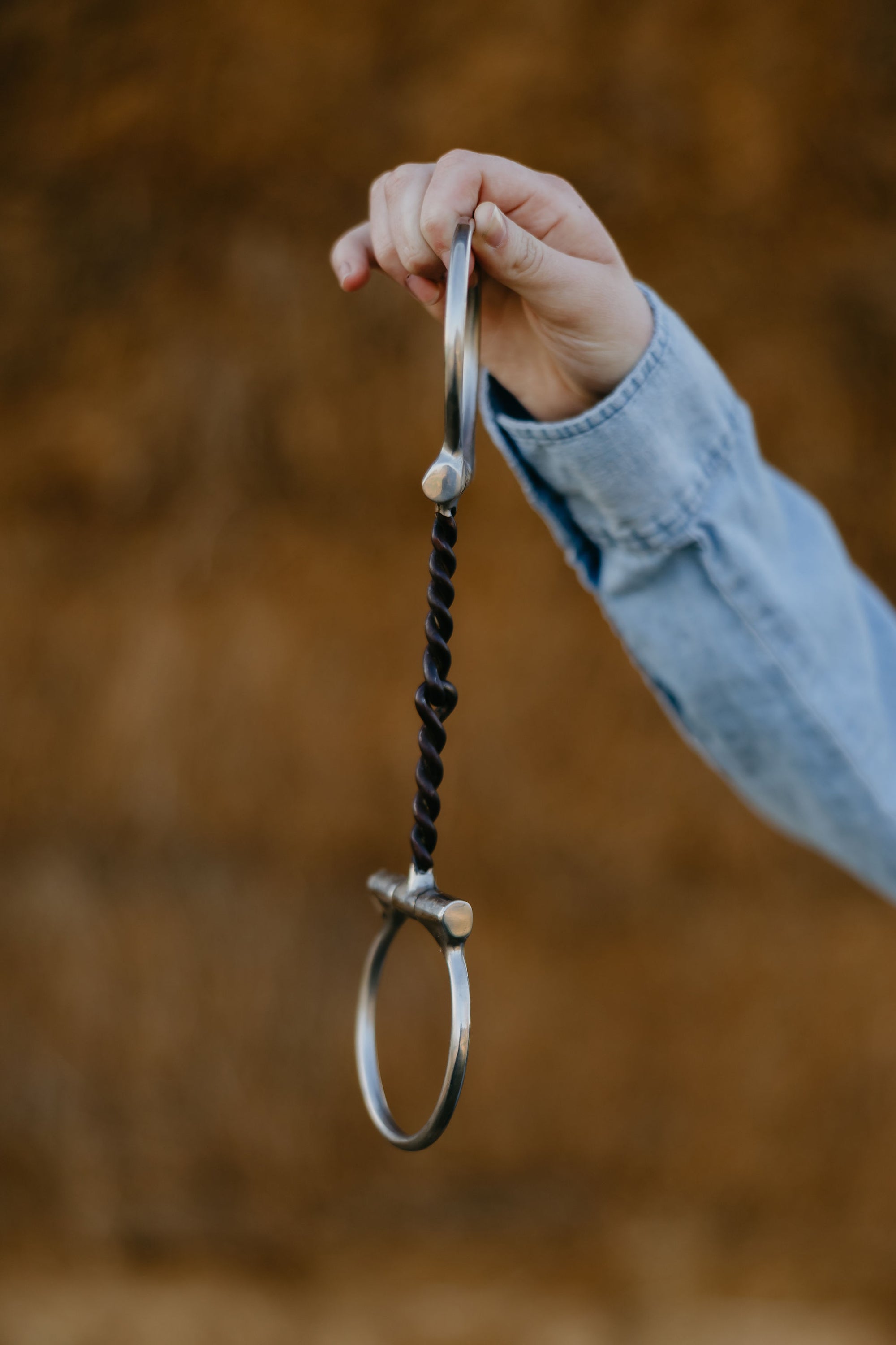 "Signature" Twisted Sweet Iron Dee Snaffle Bit w/Copper Inlay