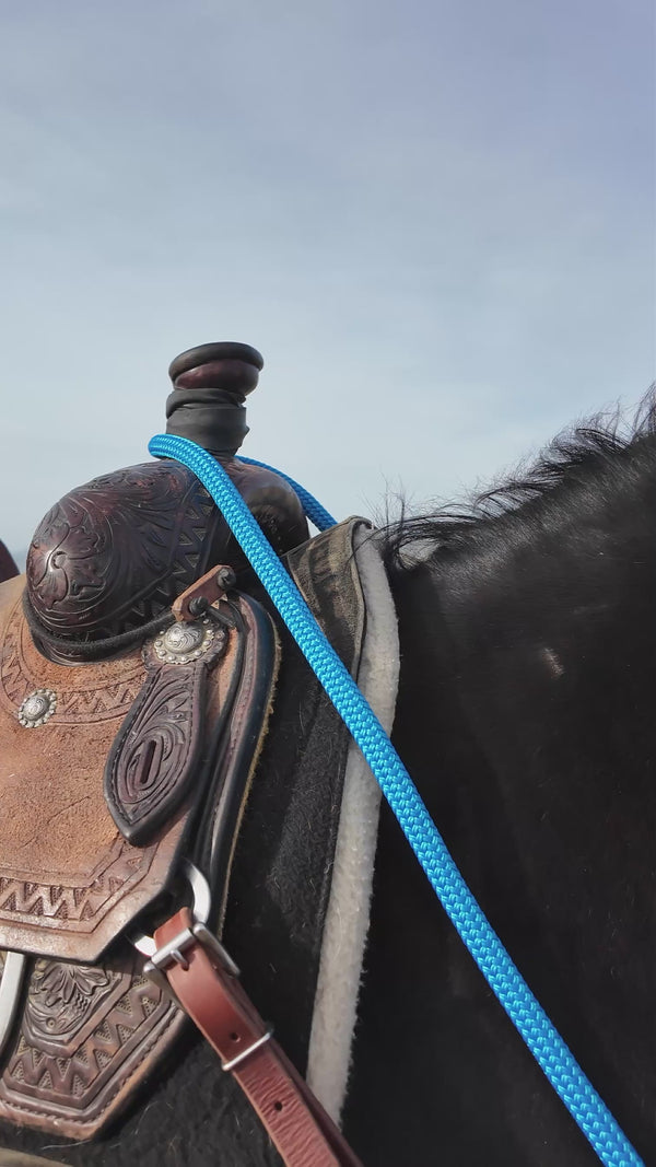 HORSEFEATHERS atrip line Lサイズ 　ダークネイビー Turquoise Sweet Iron Dee Snaffle Bits w/Copper Inlay - Andrea Equine