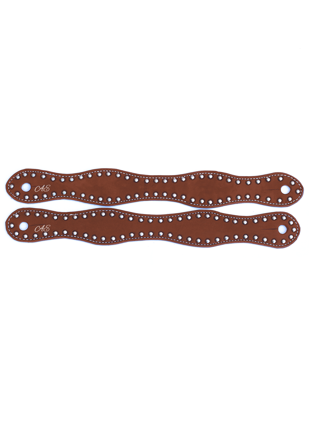 Dotted hermann oak Harness clinton anderson Slobber Straps - Andrea Equine