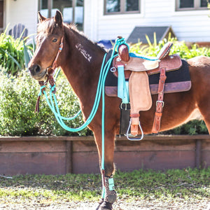 22 Ft Clinician Mecate Reins - Andrea Equine