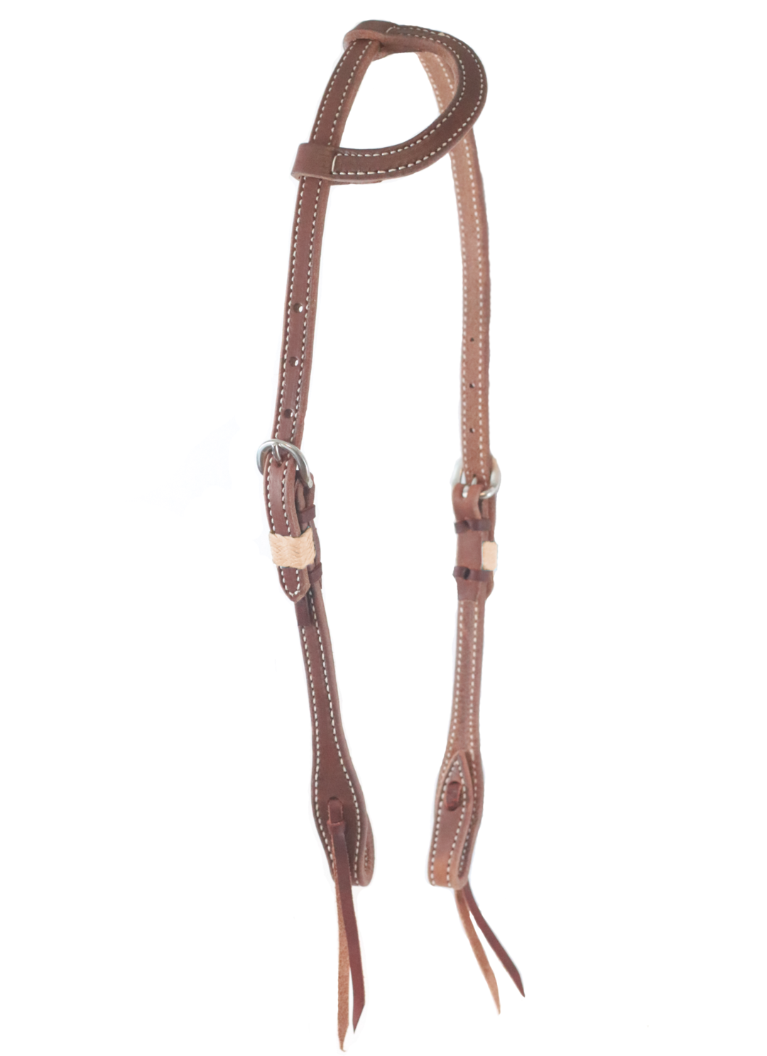 "SLO" Rawhide Harness One Ear Headstall - Andrea Equine