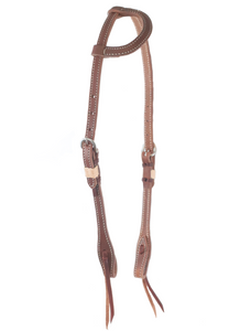 "SLO" Rawhide Harness One Ear Headstall - Andrea Equine