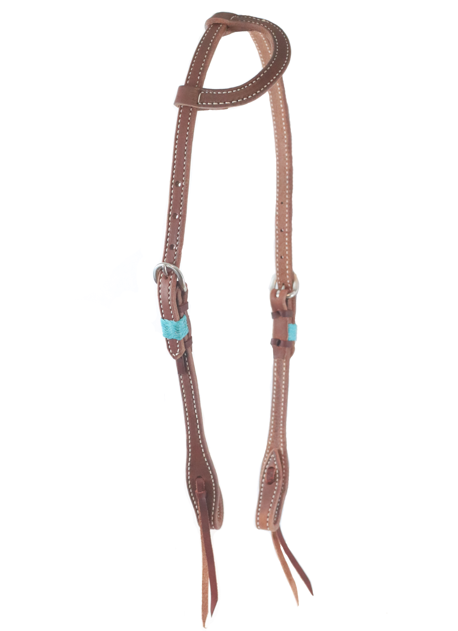 "SLO" Rawhide Harness One Ear Headstall - Andrea Equine