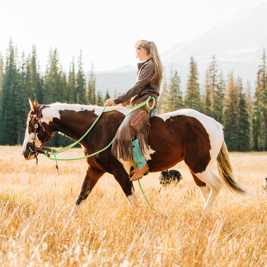 22 Ft Clinician Mecate Reins - Andrea Equine