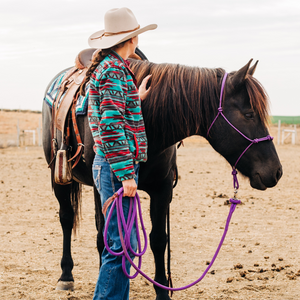 14 Ft Clinician Weighted Lead Rope w/ Snap - Andrea Equine