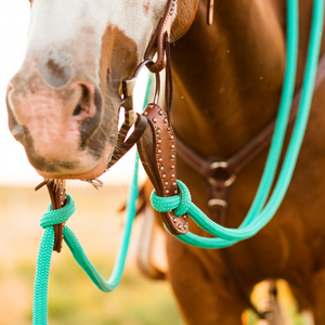 22 Ft Clinician Mecate Reins - Andrea Equine