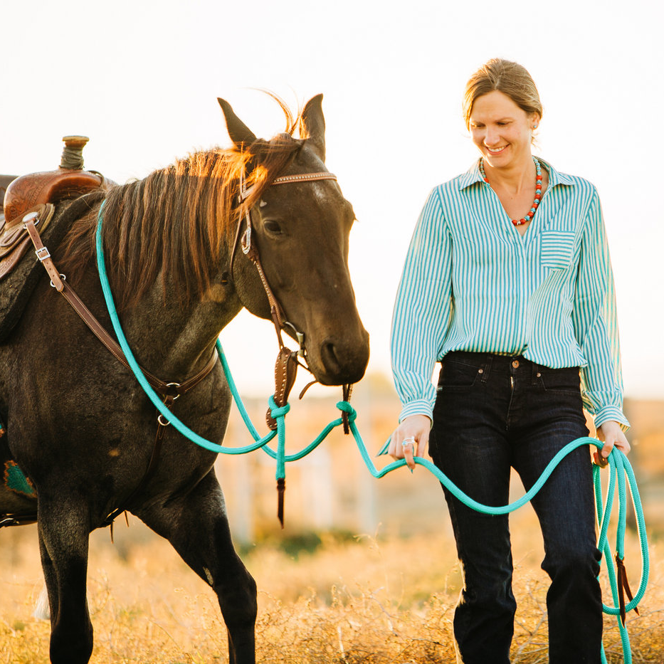 22 Ft Clinician Mecate Reins - Andrea Equine